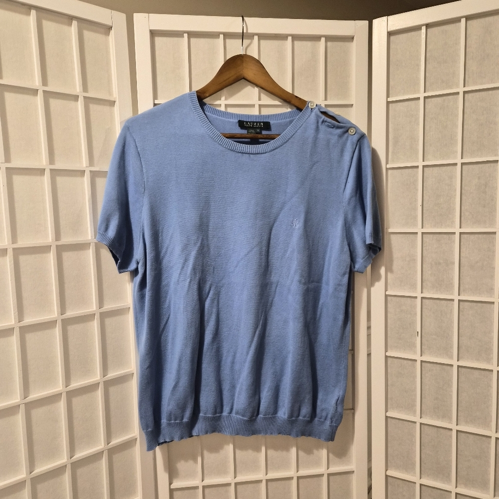 Ralph Lauren Cotton Short Sleeve Sweater Sz XL